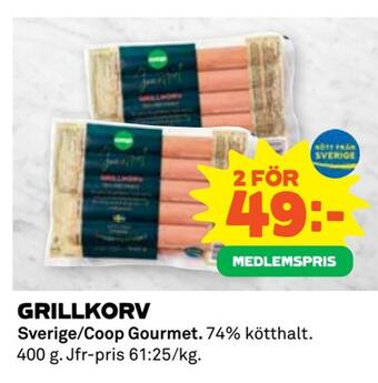 Coop Extra Grillkorv erbjuda