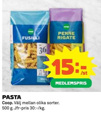 Coop Extra Pasta erbjuda