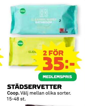 Coop Forum Städservetter erbjuda