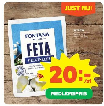 Coop Forum Fetaost erbjuda