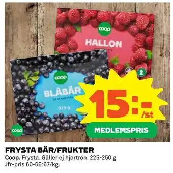 Frysta bär/frukter