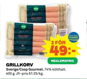 Coop Forum Grillkorv erbjuda