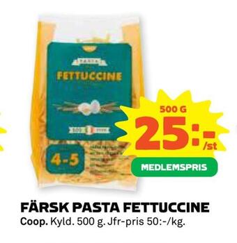 Coop Forum Färsk pasta fettuccine erbjuda