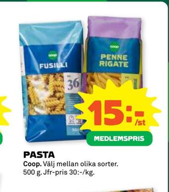 Coop Forum Pasta erbjuda