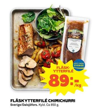 Coop Forum Fläskytterfilé chimichurri erbjuda
