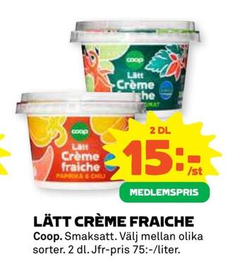 Coop Forum Lätt crème fraiche erbjuda