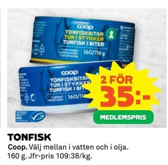 Coop Extra Tonfisk erbjuda