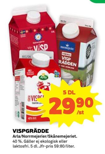 Coop Forum Vispgrädde erbjuda