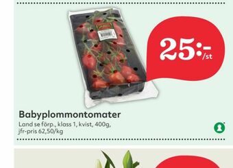 Hemköp Plommontomater erbjuda