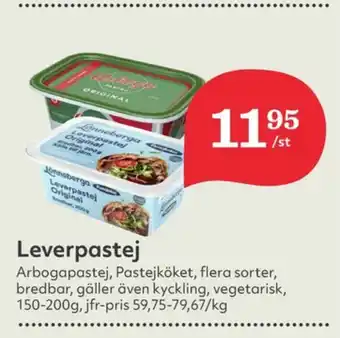 Arboga Pastej Vegetarpastej