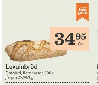 Hemköp Dafgårds Butiksbakat matbröd erbjuda