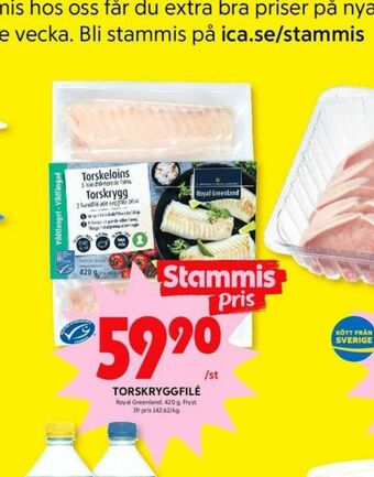 ICA Kvantum Royal Greenland Torskfilé erbjuda