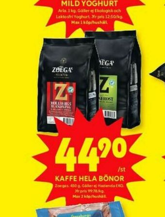 ICA Kvantum Skånerost Kaffebönor erbjuda
