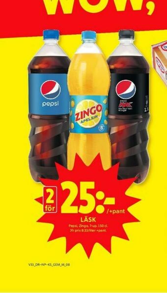 ICA Kvantum Pepsi Läskedryck erbjuda