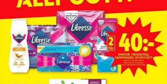 ICA Kvantum Libresse Bindor erbjuda
