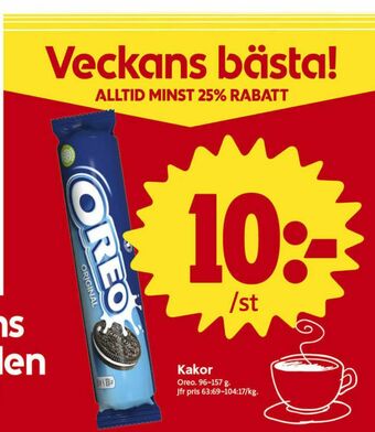 ICA Nära Oreo Kaffekex erbjuda