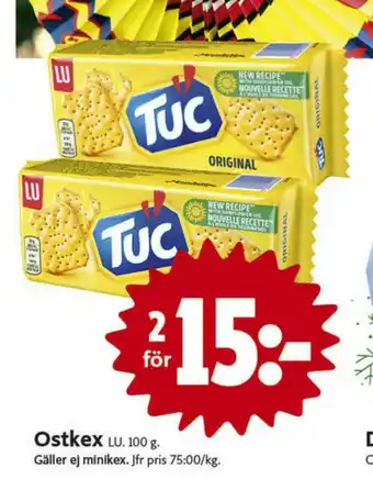 ICA Nära Tuc Kex erbjuda