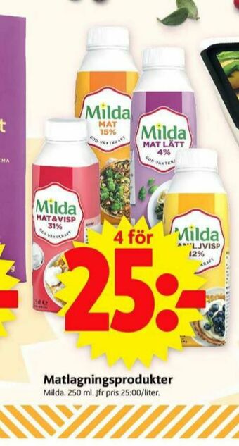 ICA Supermarket Milda Vispgrädde erbjuda