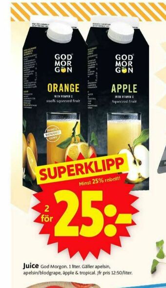 ICA Supermarket God Morgon Juice erbjuda