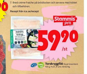 ICA Supermarket Royal Greenland Torskfilé erbjuda