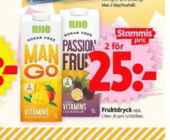 ICA Supermarket Njie Fruktdryck erbjuda