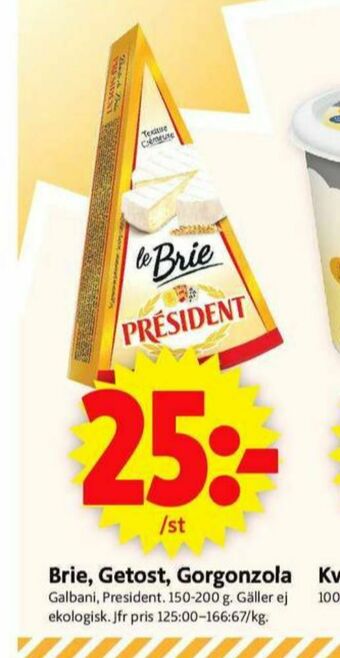 ICA Supermarket President Brie erbjuda