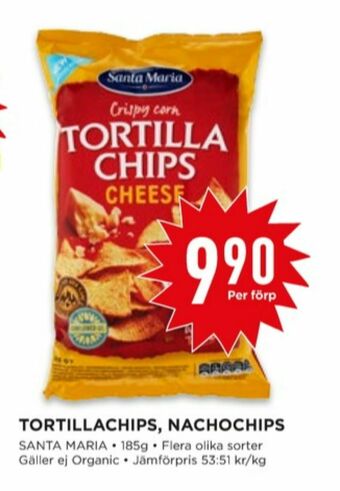 Willys Santa Maria Tortillachips erbjuda