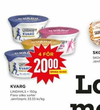 Willys Lindahls Kvarg erbjuda
