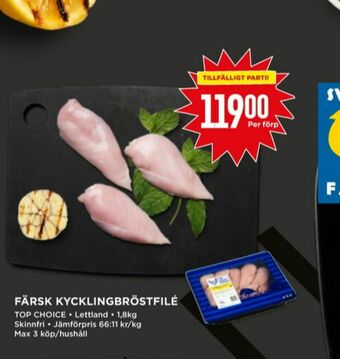 Willys Top Choise Kycklingbröstfilé erbjuda
