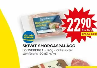 Willys Lönneberga Smörgåspålägg erbjuda
