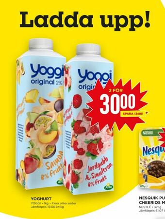 Willys Yoggi Yoghurt erbjuda