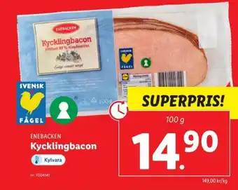 Lidl ENEBACKEN Kycklingbacon erbjuda