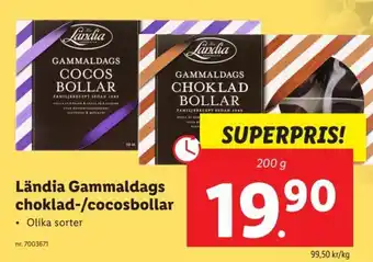 Lidl Ländia Gammaldags choklad-/cocosbollar erbjuda