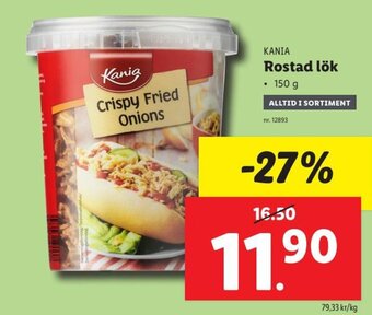 Lidl KANIA Rostad lök erbjuda