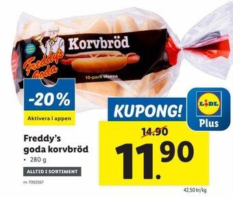 Lidl Freddy's goda korvbröd erbjuda