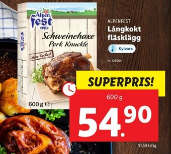 Lidl ALPENFEST Långkokt fläsklägg erbjuda