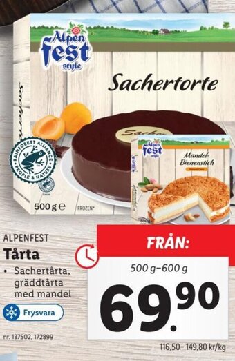 Lidl ALPENFEST Tårta erbjuda