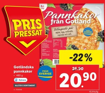Lidl Gotländska pannkakor erbjuda