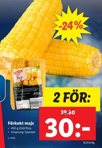 Lidl Förkokt majs erbjuda