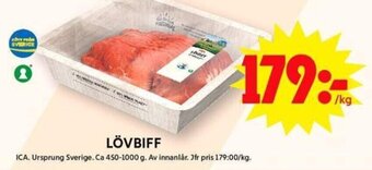 ICA Maxi LÖVBIFF erbjuda