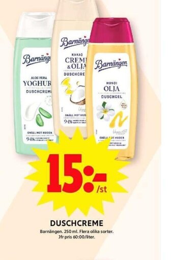 ICA Maxi DUSCHCREME erbjuda