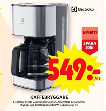 ICA Maxi KAFFEBRYGGARE erbjuda