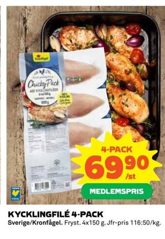 Coop KYCKLINGFILÉ 4-PACK erbjuda