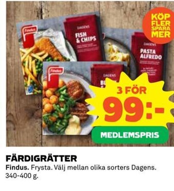 Coop FÄRDIGRÄTTER erbjuda
