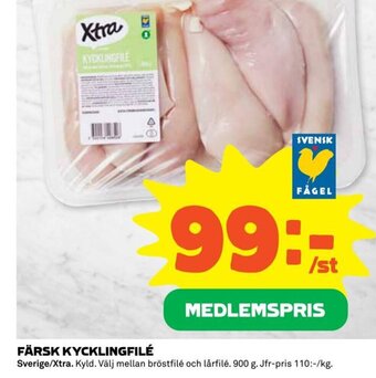 Coop FÄRSK KYCKLINGFILÉ erbjuda