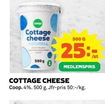 Coop Cottage cheese erbjuda