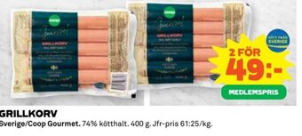 Coop GRILLKORV erbjuda