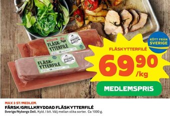 Coop FÄRSK/GRILLKRYDDAD FLÄSKYTTERFILÉ erbjuda