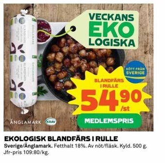 Coop EKOLOGISK BLANDFÄRS I RULLE erbjuda