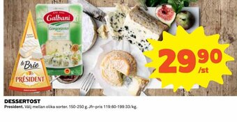 Coop DESSERTOST erbjuda